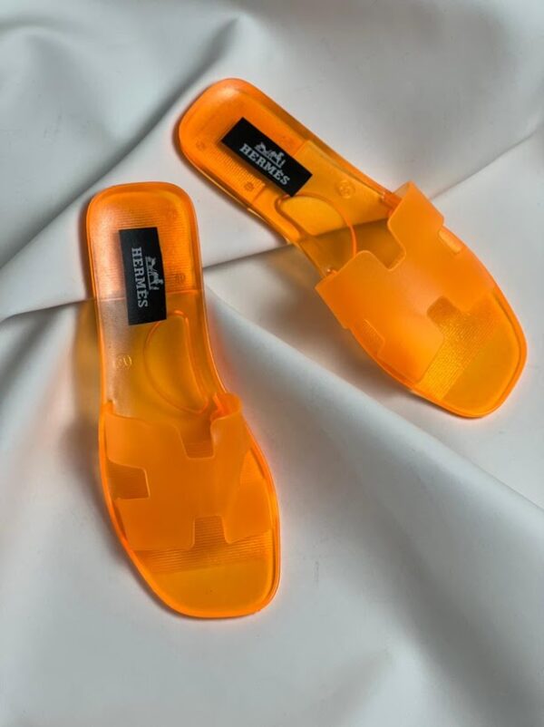 Orange Hermes Slippers