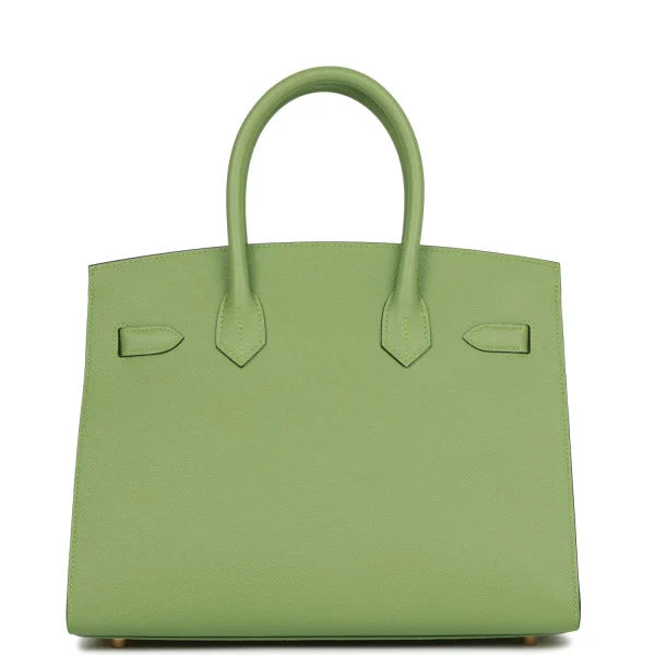 Hermès Birkin Sellier 30 Vert Criquet Epsom (Gold HW) - Image 3