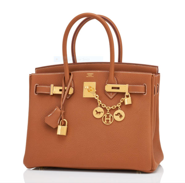 Hermes Birkin 30 Gold Tan Togo Gold Hardware Bag